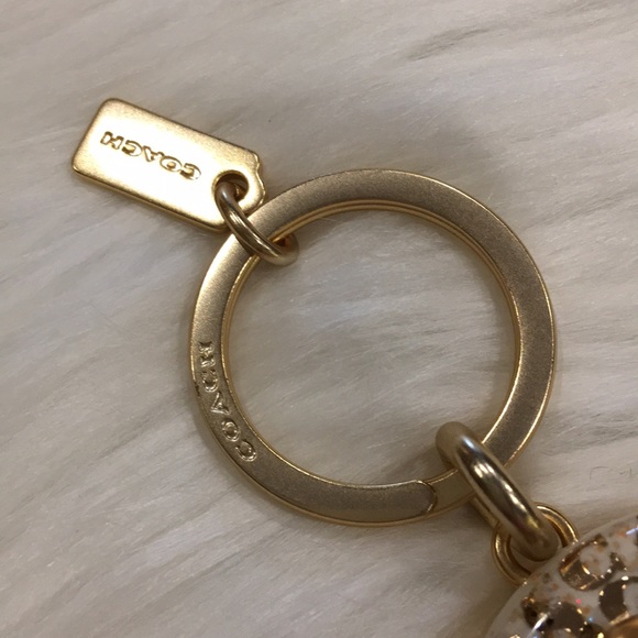 COACH Signature Turnlock Valet Key Ring FOB, NWT - Picture 6 of 8